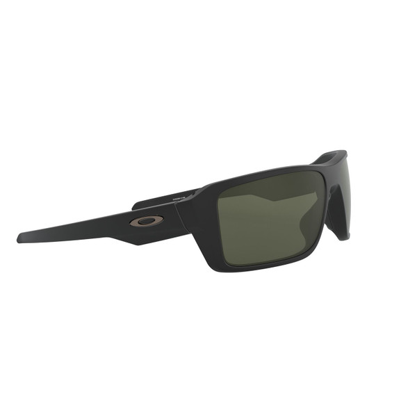 Oakley Double Edge Sunglasses Adult (Matte Black) Dark Grey Lens Side Right 2