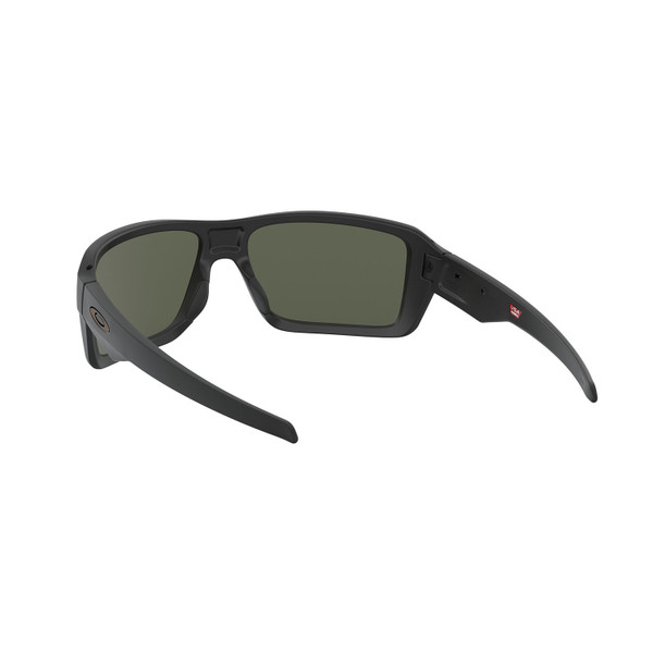 Oakley Double Edge Sunglasses Adult (Matte Black) Dark Grey Lens Back Left 2