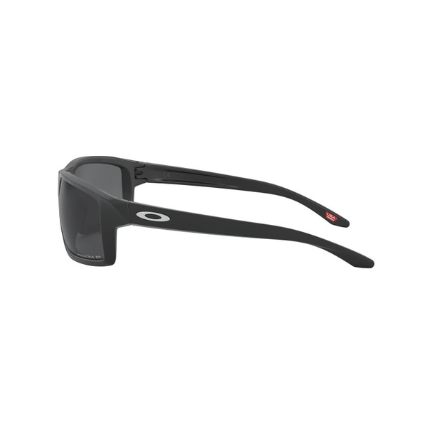 Oakley Gibston Sunglasses (Matte Black) Prizm Black Polarized Lens Side Left