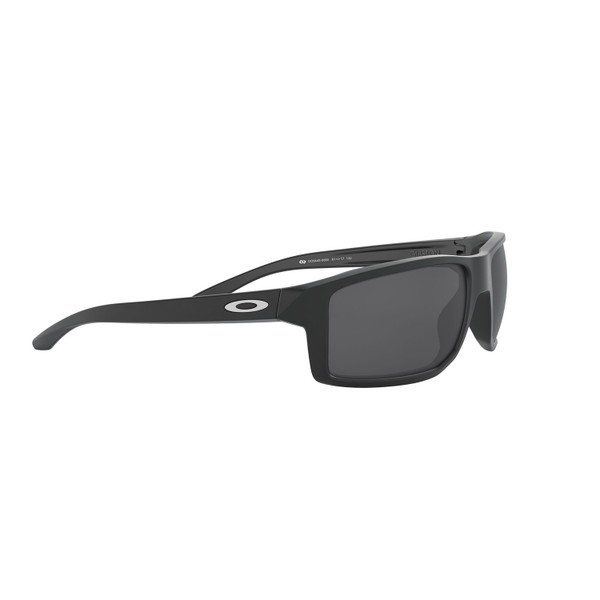 Oakley Gibston Sunglasses (Matte Black) Prizm Black Polarized Lens Side Right 2