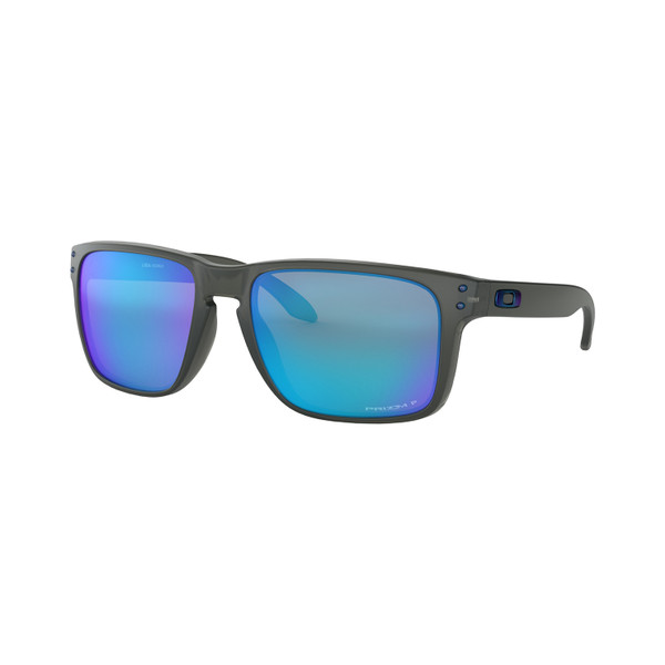 Oakley Holbrook XL Sunglasses Adult (Grey Smoke) Prizm Sapphire Polarized Lens Front Left