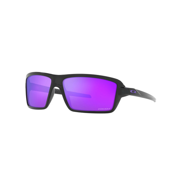 Oakley Cables Sunglasses Adult (Black Ink) Prizm Violet Lens Front Left