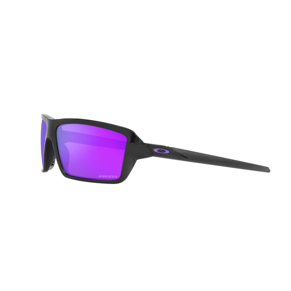 Oakley Cables Sunglasses Adult (Black Ink) Prizm Violet Lens Side Left 2