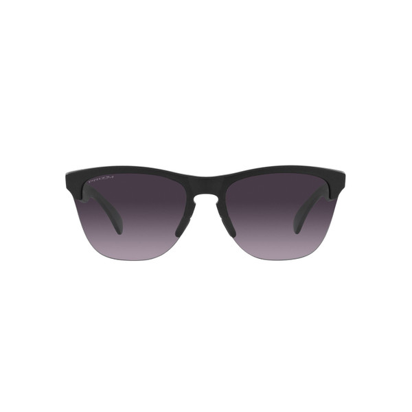 Oakley Frogskins Lite Sunglasses Adult (Matte Black) Prizm Grey Gradient Lens Front