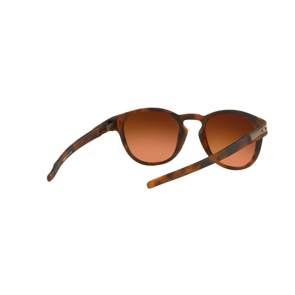 Oakley Latch Sunglasses Adult (Matte Brown Tortoise) Prizm Brown Gradient Lens Back Right 2