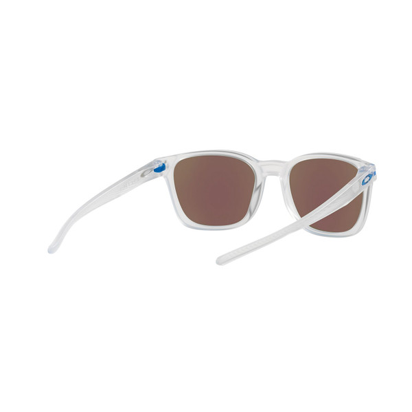 Oakley Ojector Sunglasses Adult (MV Matte Clear) Prizm Sapphire Lens Back Right 2
