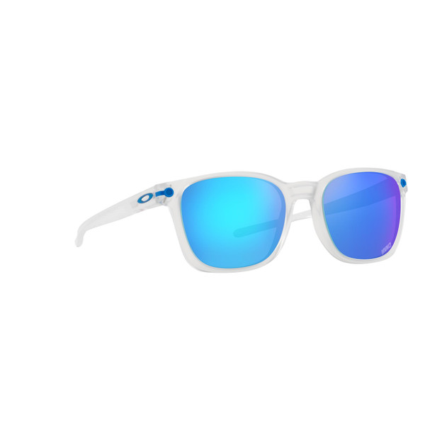 Oakley Ojector Sunglasses Adult (MV Matte Clear) Prizm Sapphire Lens Front Right