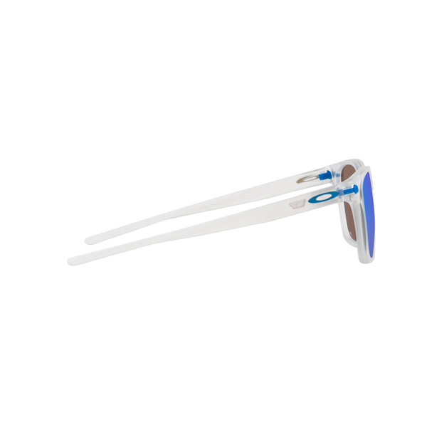 Oakley Ojector Sunglasses Adult (MV Matte Clear) Prizm Sapphire Lens Side Right