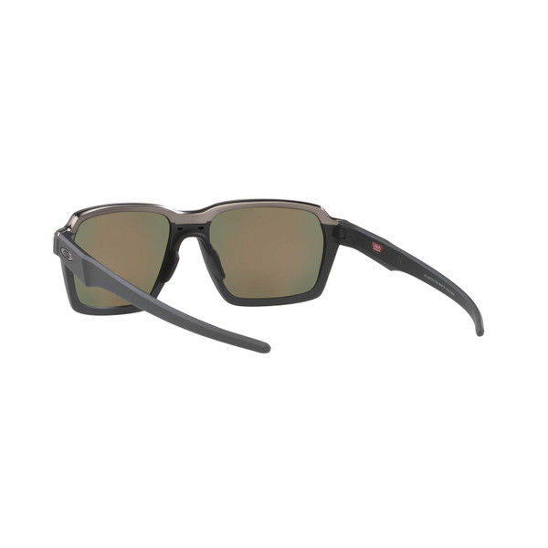 Oakley Parlay Sunglasses Adult (Moto GP Carbon) Prizm Ruby Lens Back Left 2