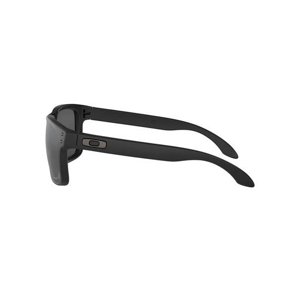 Oakley Holbrook Sunglasses Adult (Matte Black) Prizm Black Polarized Lens Side Left