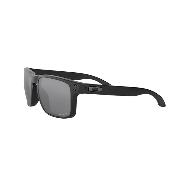 Oakley Holbrook Sunglasses Adult (Matte Black) Prizm Black Polarized Lens Side Left 2