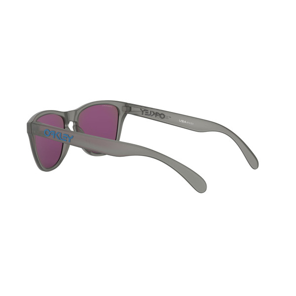 Oakley Frogskin XS Sunglasses Youth (Matte Grey Ink) Prizm Sapphire Lens Back Left