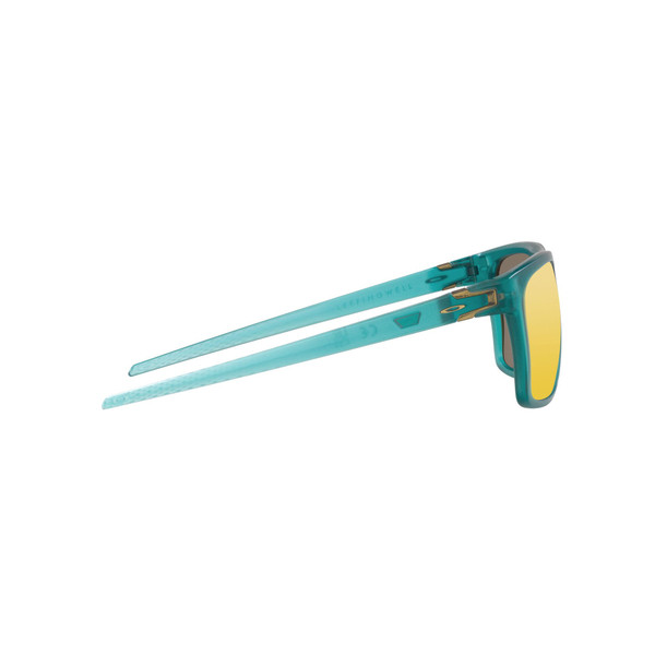 Oakley Leffingwell Sunglasses Adult (Matte Arctic Surf) Prizm 24K Polarized Lens Side Right
