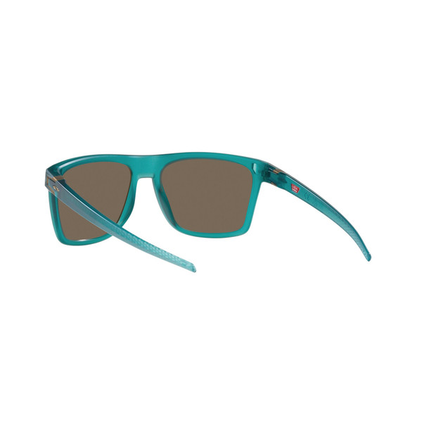Oakley Leffingwell Sunglasses Adult (Matte Arctic Surf) Prizm 24K Polarized Lens Back Left 2