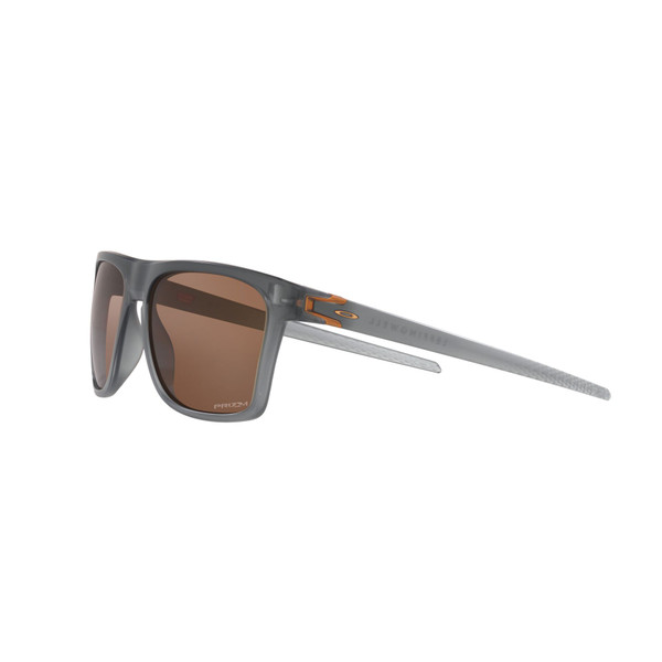 Oakley Leffingwell Sunglasses Adult (Matte Grey Smoke) Prizm Tungsten Lens Side Left 2
