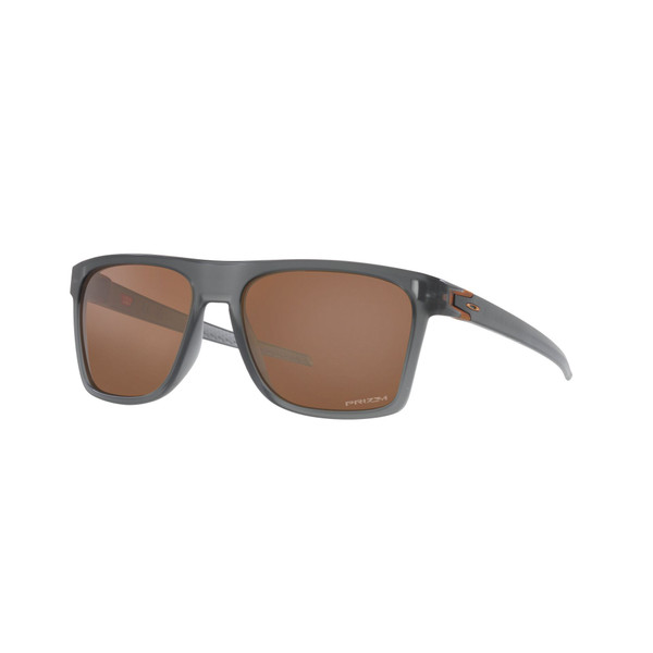 Oakley Leffingwell Sunglasses Adult (Matte Grey Smoke) Prizm Tungsten Lens Front Left