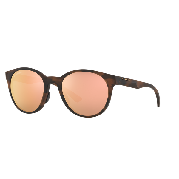 Oakley Spindrift Sunglasses Adult (Matte Brown Tortoise) Prizm Rose Gold Lens Front Left