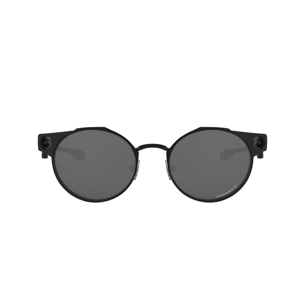 Oakley Deadbolt Sunglasses Adult (Satin Black) Prizm Black Polarized Lens Front