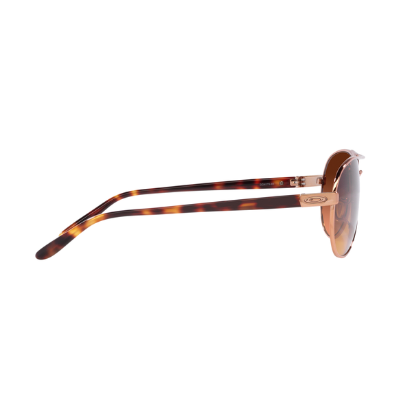 Oakley Feedback Sunglasses Women (Rose Gold) Prizm Brown Gradient Side Right