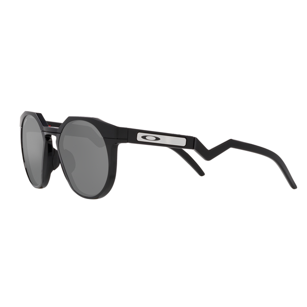 Oakley HSTN Sunglasses Adult (Matte Black/Polarized Black) Prizm Grey Gradient Lens Side Left 2