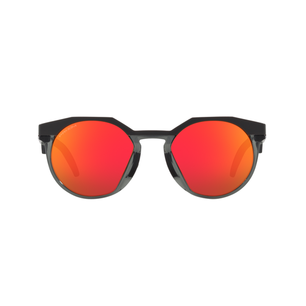 Oakley HSTN Sunglasses Adult (Matte Carbon/Grey Smoke) Prizm Ruby Lens Front