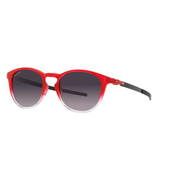Oakley Pitchman R Sunglasses Adult (FQ Red Fade) Prizm Grey Gradient Lens Front Left