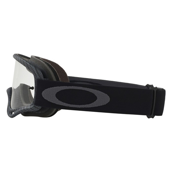 Oakley O Frame MX Goggle Adult (Matte Carbon Fiber) Clear Lens Side Left 2