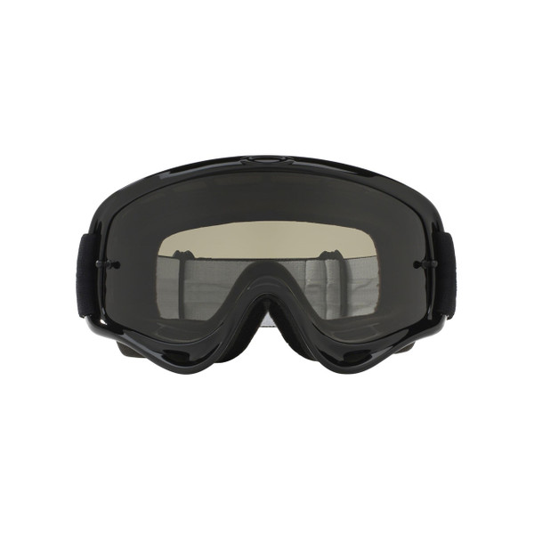 Oakley O Frame Sand MX Goggle Adult (Jet Black) Dark Grey Lens Inc. Clear Lens Front
