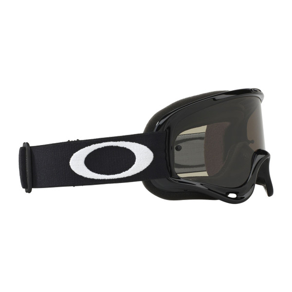 Oakley O Frame Sand MX Goggle Adult (Jet Black) Dark Grey Lens Inc. Clear Lens Side Right