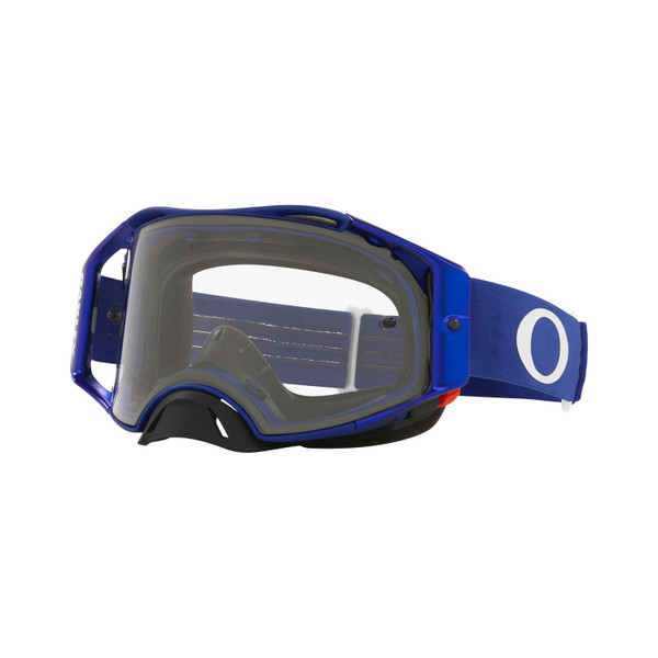 Oakley Airbrake MX Goggle (Moto Blue) Clear Lens Front Left