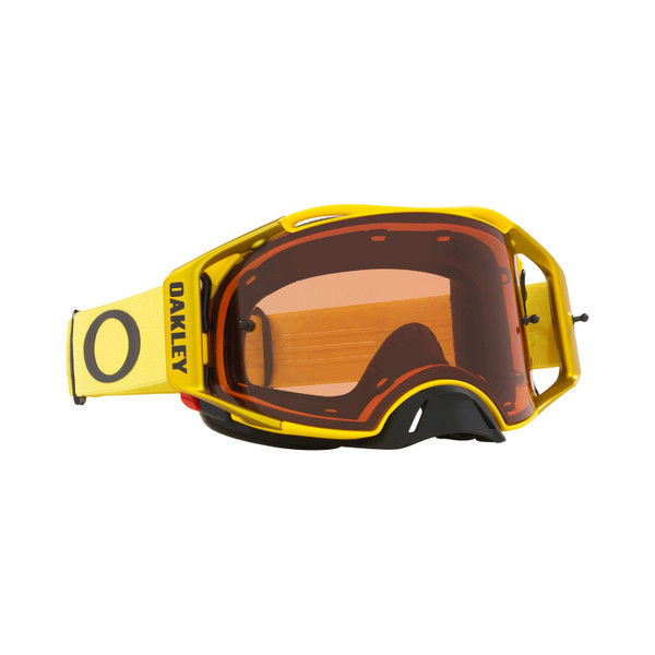 Oakley Airbrake MX Goggle (Moto Yellow) Prizm Bronze Lens Front Right