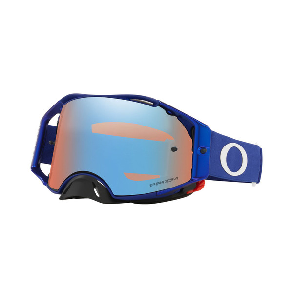 Oakley Airbrake MX Goggle (Moto Blue) Prizm Sapphire Iridium Lens Front Left