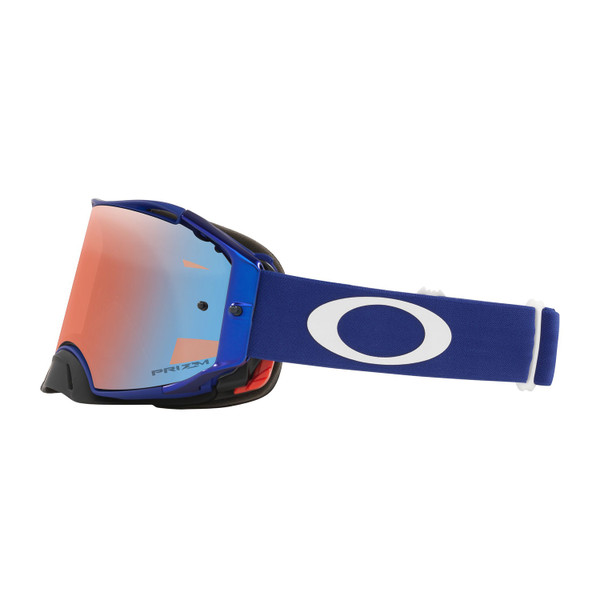 Oakley Airbrake MX Goggle (Moto Blue) Prizm Sapphire Iridium Lens Side Left