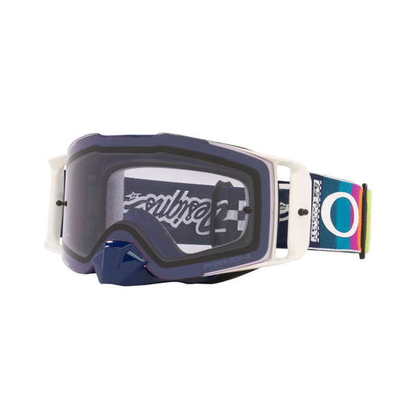Oakley Front Line MX Goggle (TLD Graph White) Prizm Low Light Lens Front Left