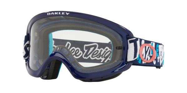 Oakley O Frame 2.0 Pro XS MX Goggle (TLD Anarchy Blue) Clear Lens Front Left