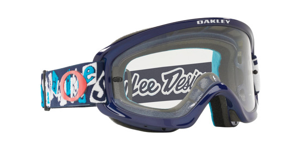 Oakley O Frame 2.0 Pro XS MX Goggle (TLD Anarchy Blue) Clear Lens Front Right