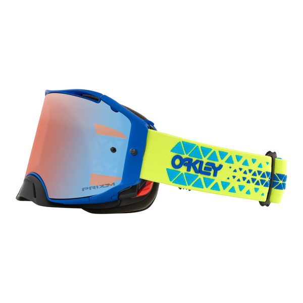 Oakley Airbrake MX Goggle (Tread Retina) Prizm Sapphire Lens Side Left