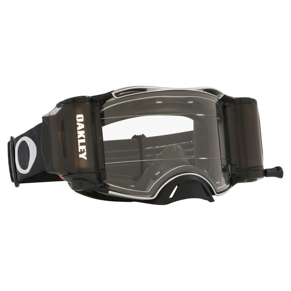 Oakley Airbrake MX Goggle (Tuff Blocks Black/Gunmetal) Clear Lens Inc. Roll Offs Front Right
