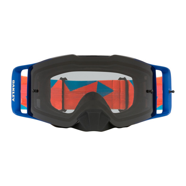 Oakley Front Line MX Goggle (Tri-Orange) Light Grey Lens Front