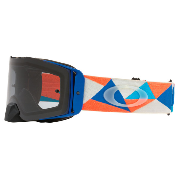 Oakley Front Line MX Goggle (Tri-Orange) Light Grey Lens Side Left