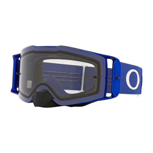 Oakley Front Line MX Goggle (Moto Blue) Clear Lens Front Left