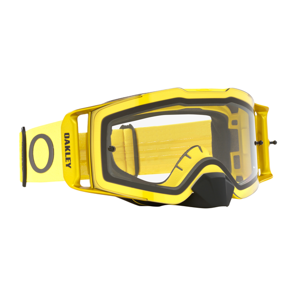 Oakley Front Line MX Goggle (Moto Yellow) Clear Lens Front Right