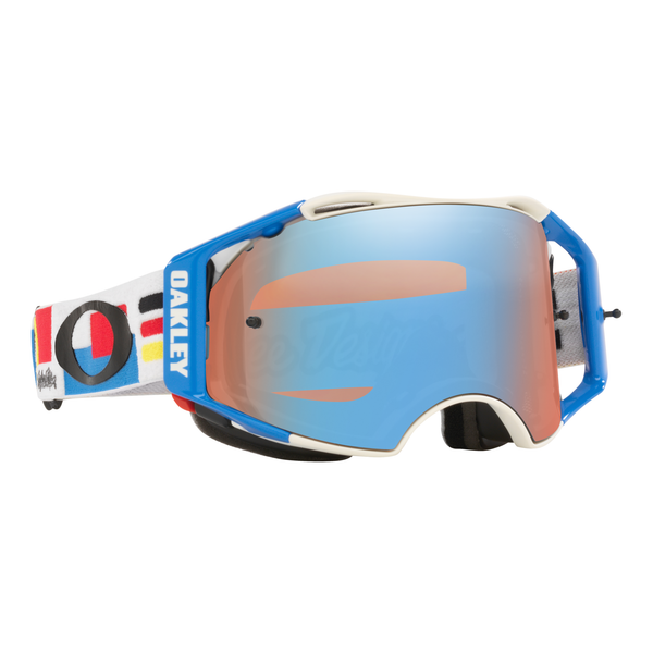 Oakley Airbrake TLD Collection MTB Goggle (Drop In White) Prizm Sapphire Lens Front Right