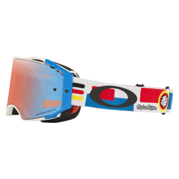 Oakley Airbrake TLD Collection MTB Goggle (Drop In White) Prizm Sapphire Lens Side Left