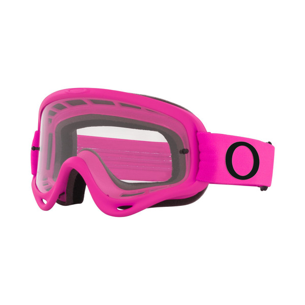 Oakley XS O Frame MX Goggle (Moto Pink) Clear Lens Front Left