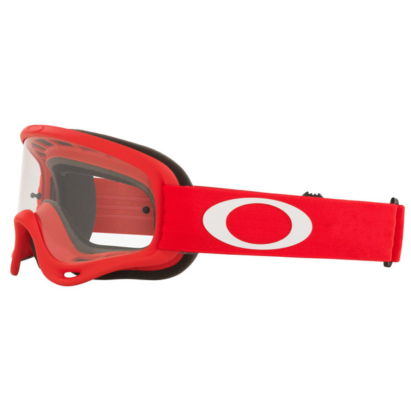 Oakley XS O Frame MX Goggle (Moto Red) Clear Lens Side Left