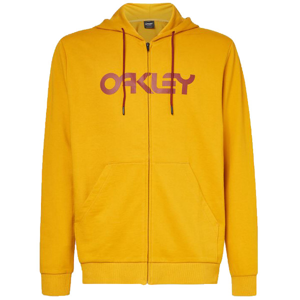Oakley Casual Adult Teddy Full Zip Hoodie (Amber Yellow) Front