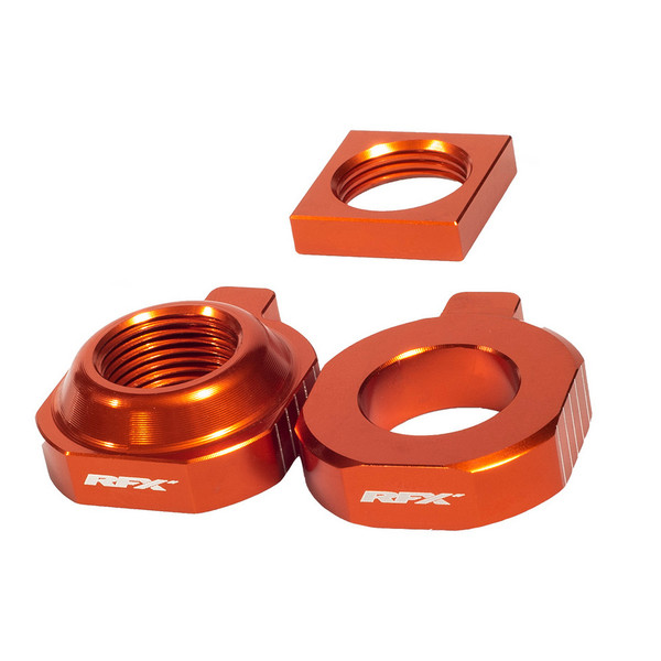 RFX Pro 2 Rear Axle Adjuster Blocks (Orange) KTM SX85 15-22