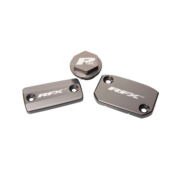 RFX Pro Res Cap Kit (Mineral Grey) KTM SX/SXF 14-22 (Brembo Brake and Magura Clutch)