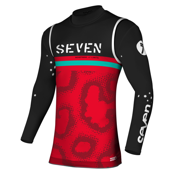 Seven MX 23.2 Zero Midway Adult Over Jersey (Red) with Compression Front